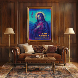 Saint Camilla Protector of the Sick and Suffering Poster