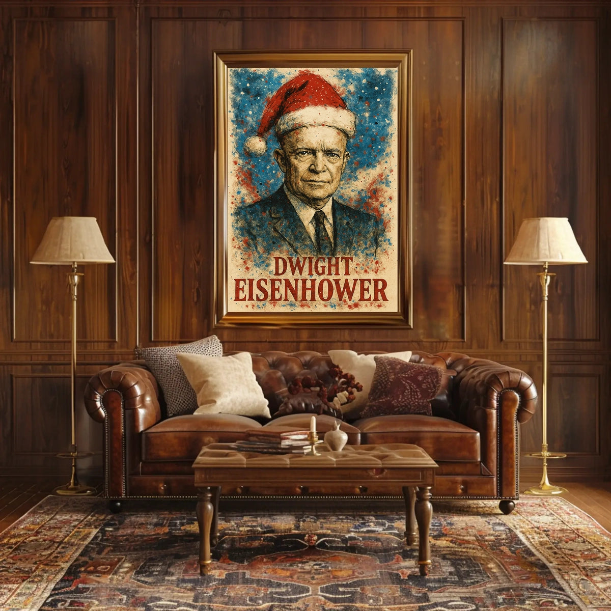 Dwight D. Eisenhower 34th President of the United States Christmas SeriesPoster