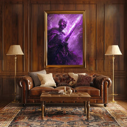 Enchanted Skeleton Warrior Art Print Poster for Home Decor PosterGoat