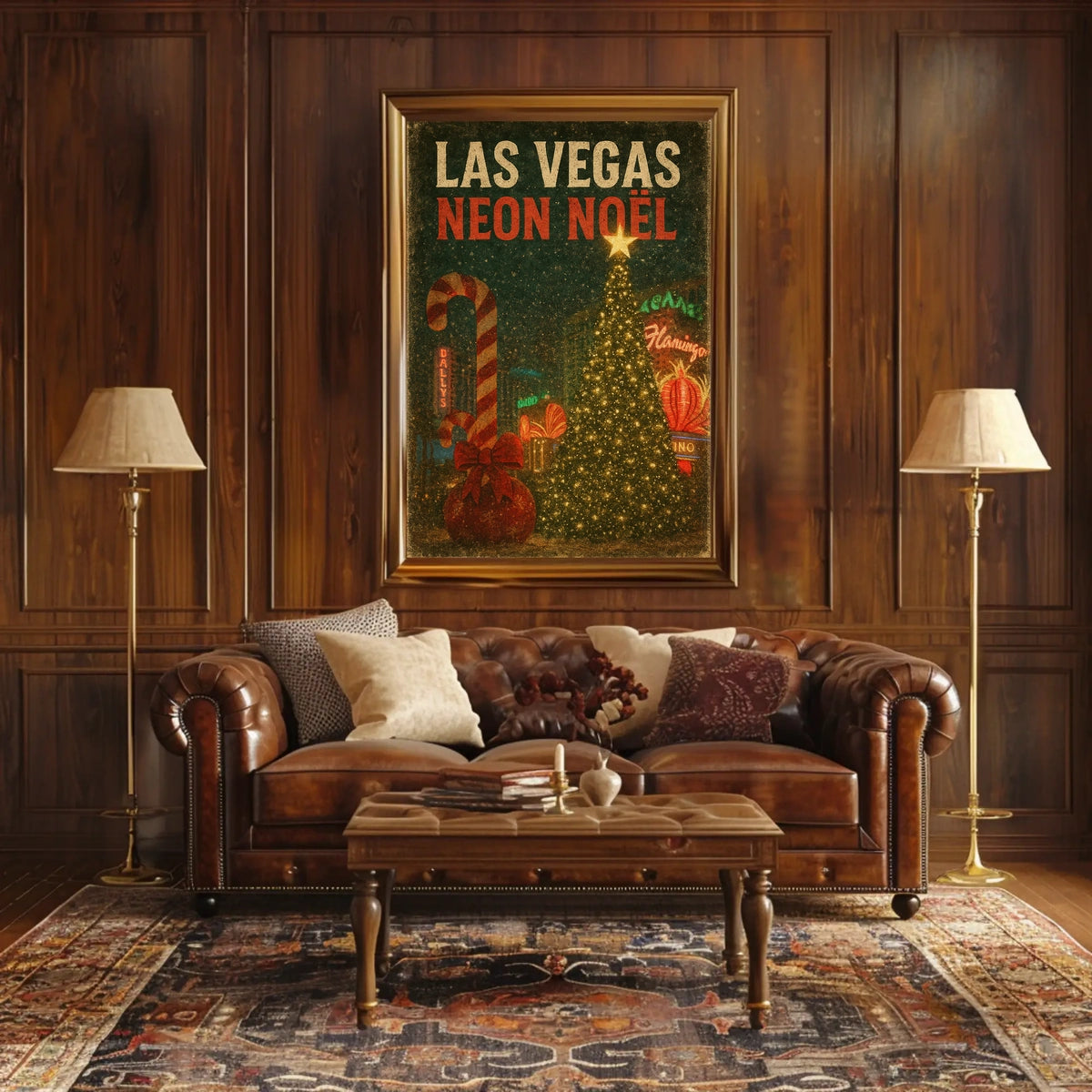 Las Vegas Neon Noël Poster