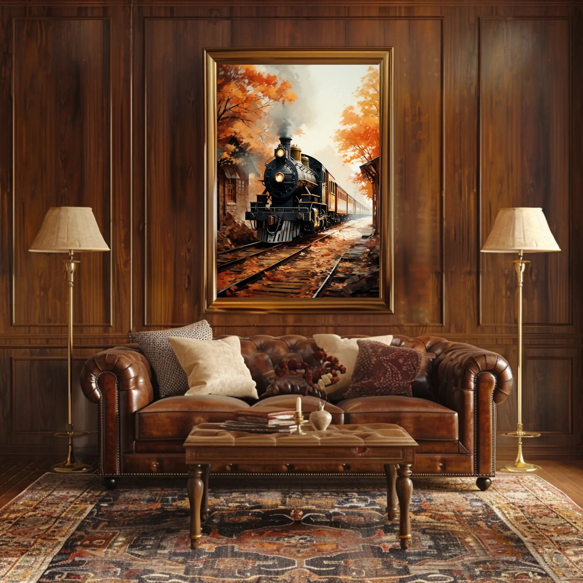 Autumn Train Journey Poster