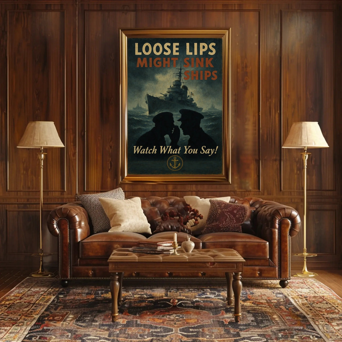 Loose Lips Might Sink Ships Poster