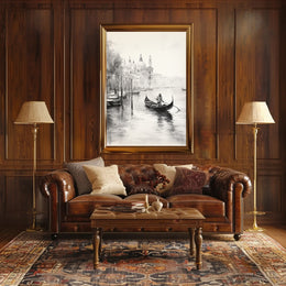 Gondola On A Venetian Canal Poster