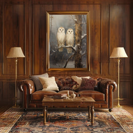 Winter Owls Poster