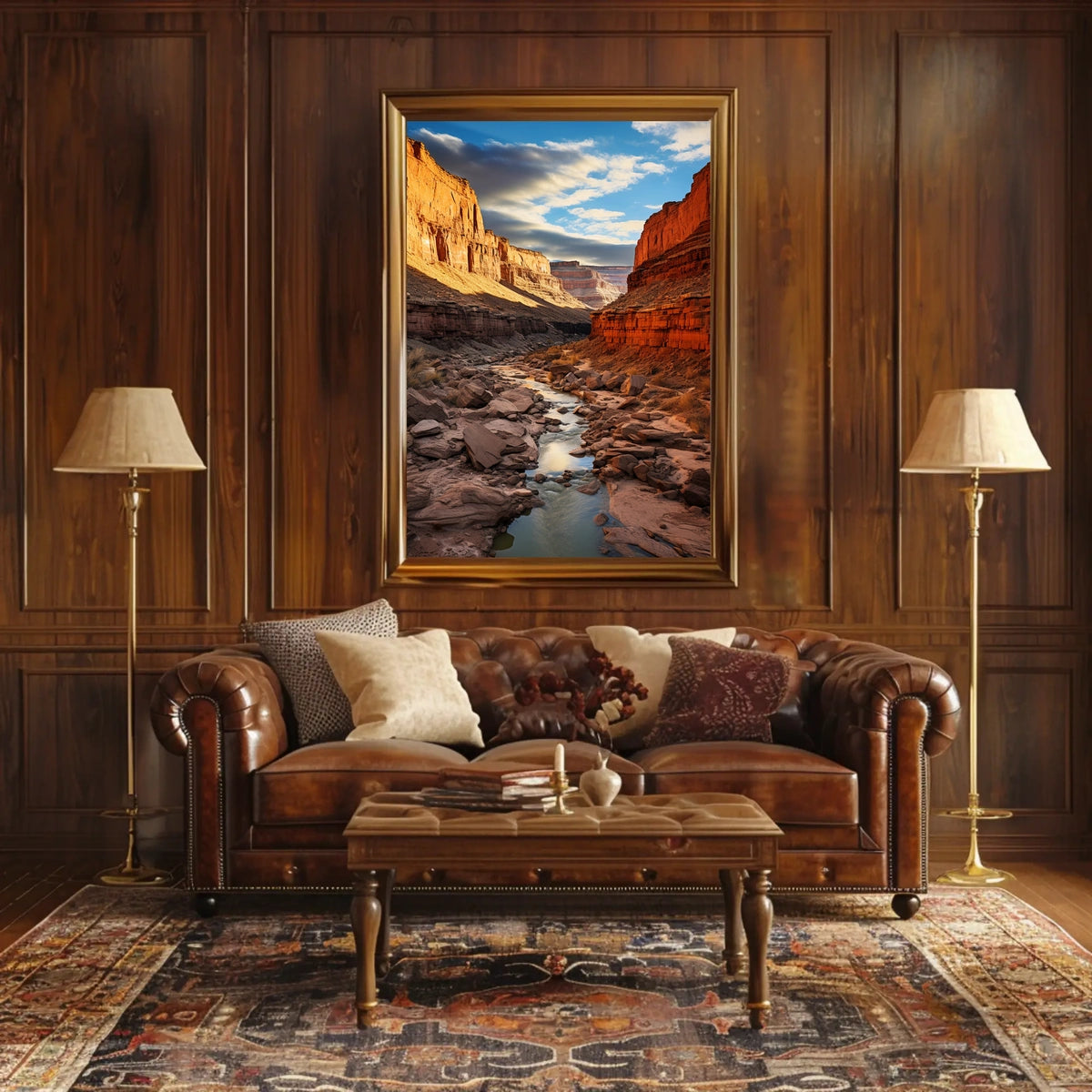 Majestic Canyon Landscape Poster