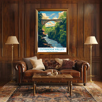 Cuyahoga Valley National Park Vintage Travel Poster
