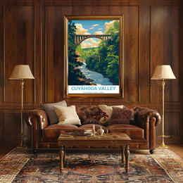 Cuyahoga Valley National Park Vintage Travel Poster
