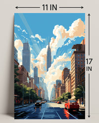 Urban Skyline Serenity Poster
