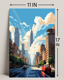 Urban Skyline Serenity Poster
