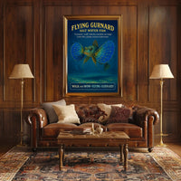 Flying Gurnard Salt Water Fish Poster