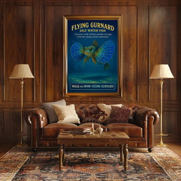 Flying Gurnard Salt Water Fish Poster