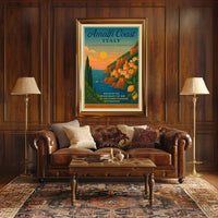 Timeless Mediterranean Dreamscape Italy Travel Poster