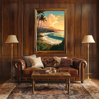 Tropical Sunset Serenity Poster