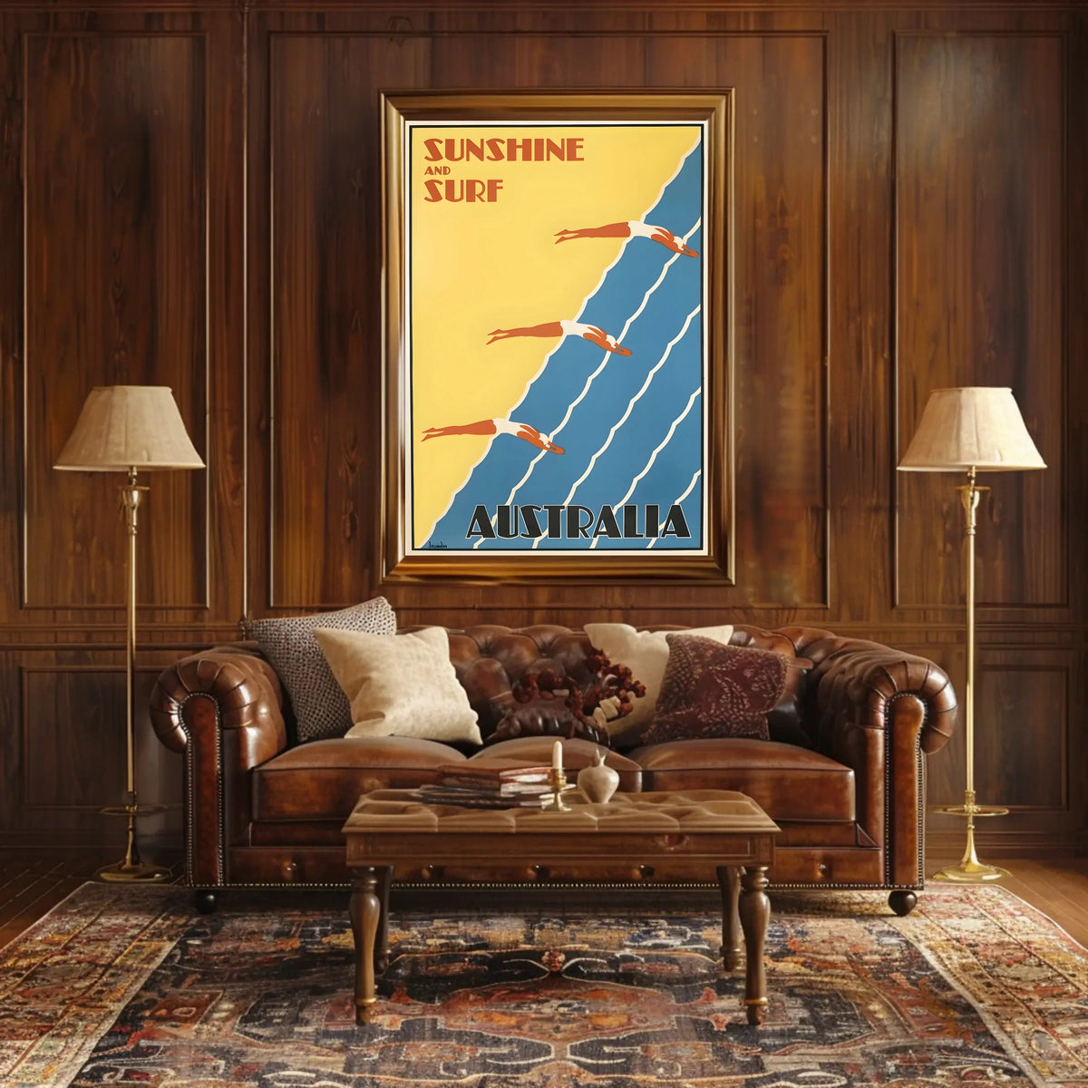 Sunshine And Surf Australia Poster