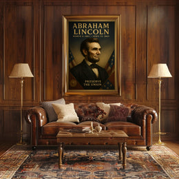 Abraham Lincoln Preserve The Union Vintage Poster PosterGoat