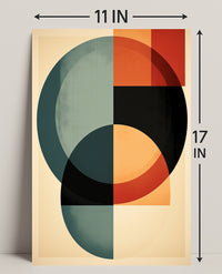 Abstract Geometric Harmony Abstract Poster