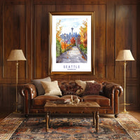 Autumn in Seattle Poster PosterGoat
