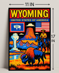 Wyoming Natural Wonders Poster PosterGoat