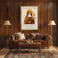 Saint Clare of Assisi Poster PosterGoat