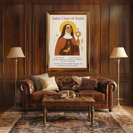 Saint Clare of Assisi Poster PosterGoat