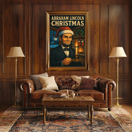 Abraham Lincoln Christmas Poster