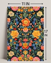 Vibrant Floral Tapestry William Morris Art Poster