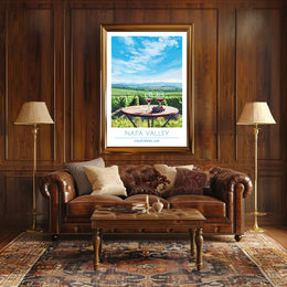 Napa Valley Wine Country Travel Poster