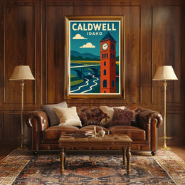 Caldwell Idaho Scenic Travel Landscape Photography Realism Timeless Home Decor Poster