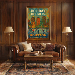 Holiday Heights At Houston Discovery Poster