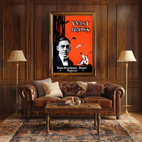 Evans Brown Vintage Art Deco Performer Poster
