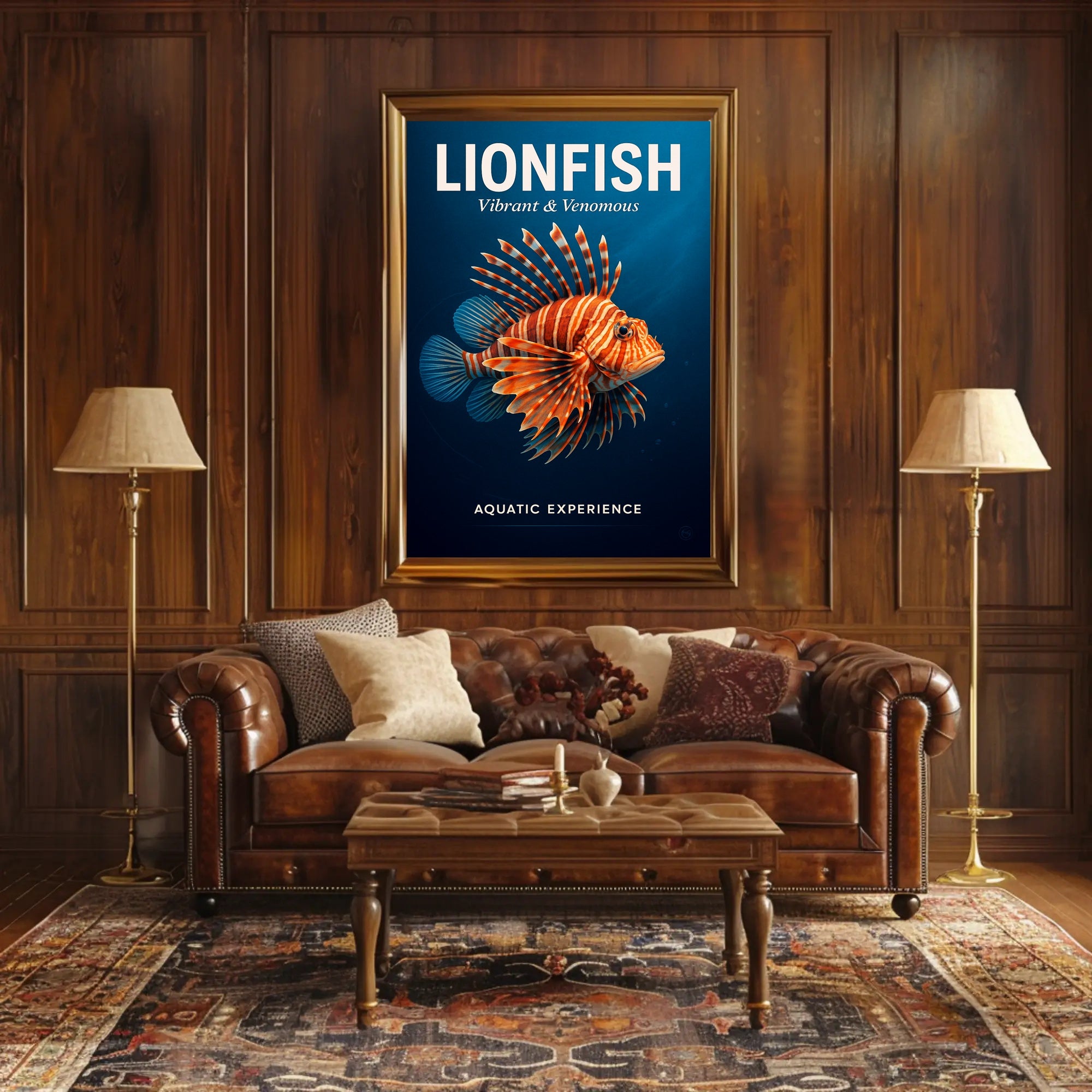 Lionfish Vibrant & Venomous Poster PosterGoat