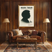 Mark Twain Vintage Inspiration Motivational or Quote Poster PosterGoat