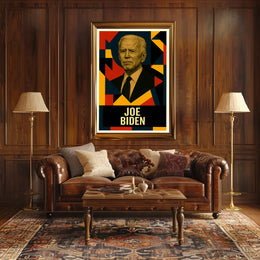 Joe Biden 46th President of the United States Abstract Pop Poster