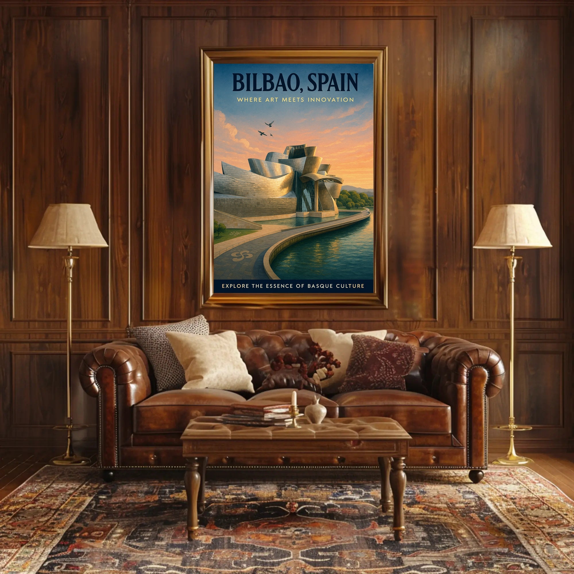 Bilbao Guggenheim Museum Poster: Cultural or Heritage Poster