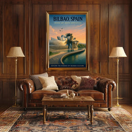 Bilbao Guggenheim Museum Poster: Cultural or Heritage Poster