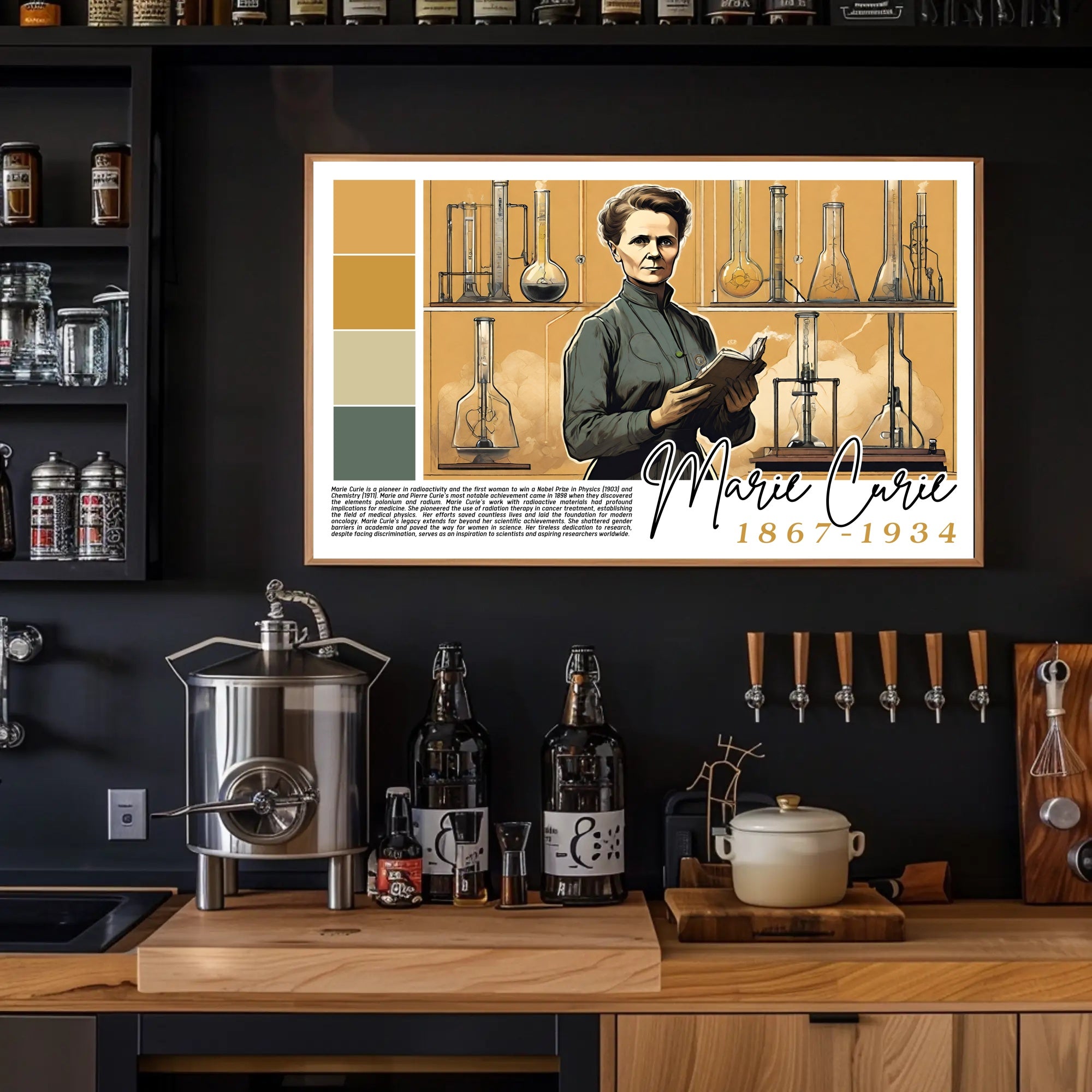 Marie Curie: Pioneer of Radioactivity Poster
