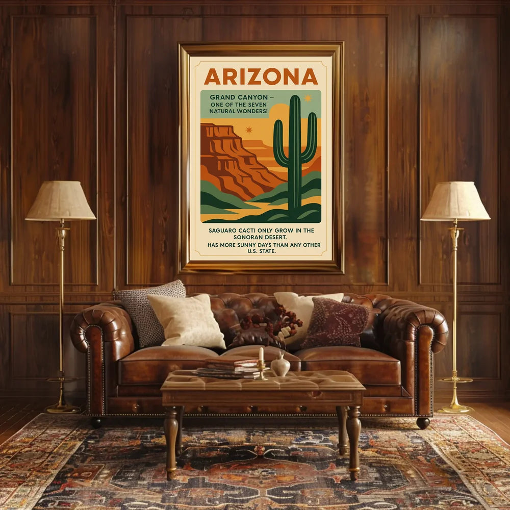 Explore Arizona's Wonders Vintage Travel Poster