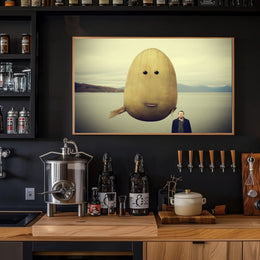 Surreal Lakeside Creature Fantasy or Mythology Poster