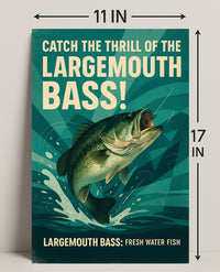 Catch the Thrill of the Largemouth Bass Poster PosterGoat