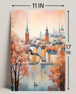 Autumn In The Cityscape Poster