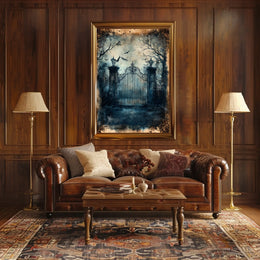 Gothic Victorian Mysterious Scene Artistic Poster