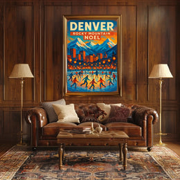 Denver Rocky Mountain Noel Poster