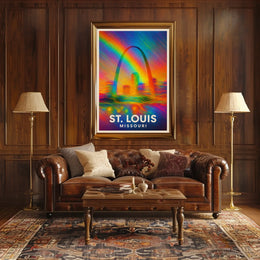 St. Louis, Missouri A Vibrant Tribute Poster