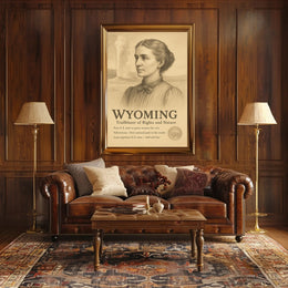 Wyoming Trailblazer of Rights and Nature Poster PosterGoat