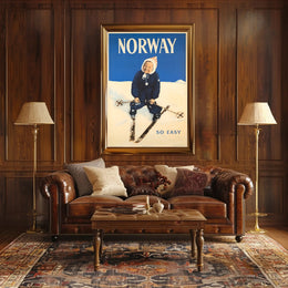 Norway Winter Travel Poster PosterGoat