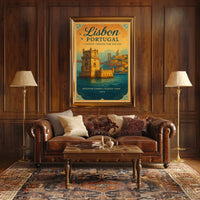 Lisbon, Portugal Travel Architecture Scenic Poster