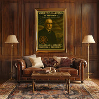 Warren G. Harding Presidential Portrait Historical or Presidential Poster