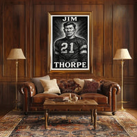 Jim Thorpe Legendary Athlete Poster