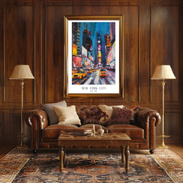 Energetic New York City Vibes: Urban or Cityscape Poster PosterGoat