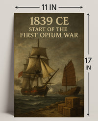 1839 CE First Opium War Historical Poster Print PosterGoat